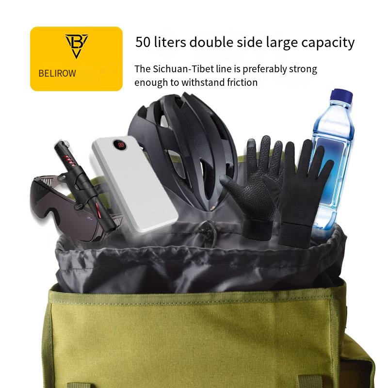 Large Capacity Bike Rear Bag D - Panniers Waterproof Rear ulasan dan harga