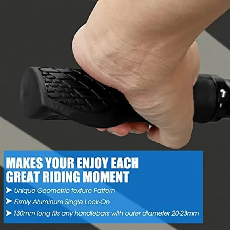 Alloy Rubber Bike Grips Single - Commuting On Mountain Bike ulasan dan harga