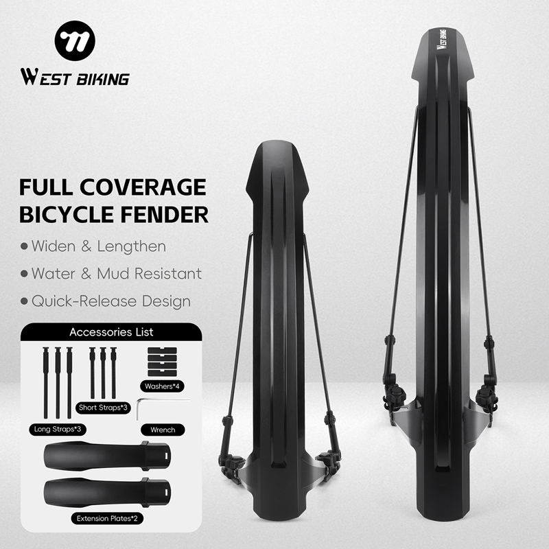 WEST BIKING Bike Fender Set 2P - Fender Mudguard Set ulasan dan harga