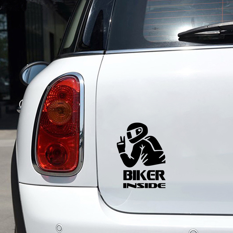 Biker Girl Inside Vinyl Sticke - Cycling Quote ulasan dan harga