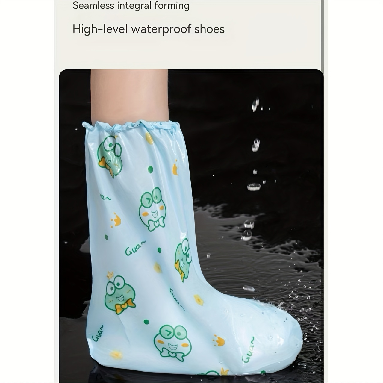 10pc Frog Cartoon Shoe Covers  - Cycling Commute Shoes ulasan dan harga