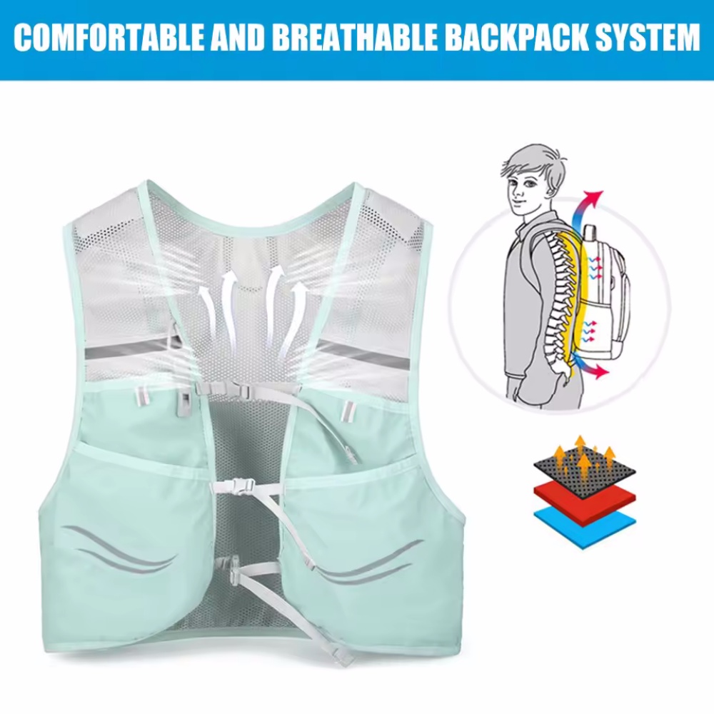 Reflective Running Vest Hydrat - Reflective Vest Cycling ulasan dan harga