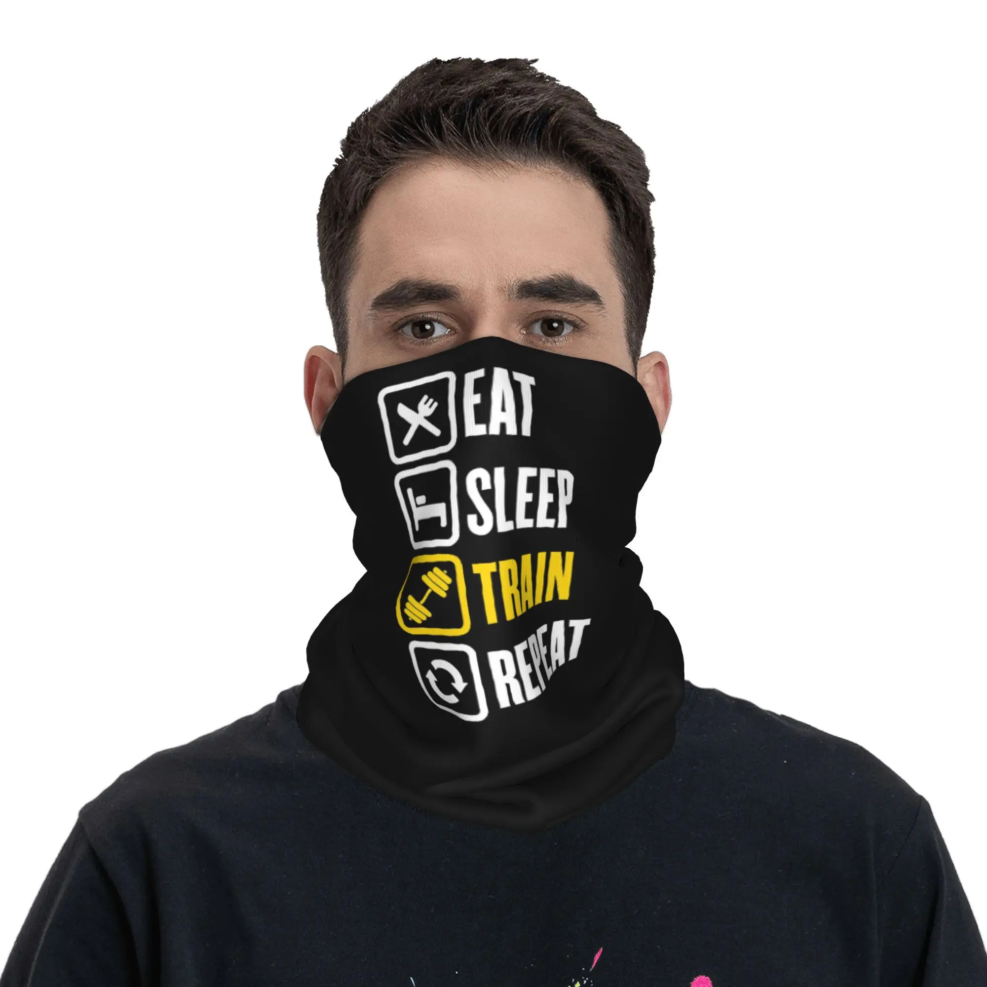 Eat Sleep Train Repeat Gym Mot - Cycling Quote ulasan dan harga