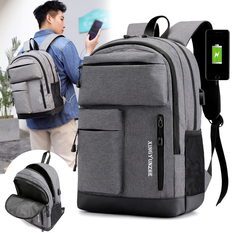 Men Women USB Charging Backpac - Cycling Commuter Backpack Laptop ulasan dan harga
