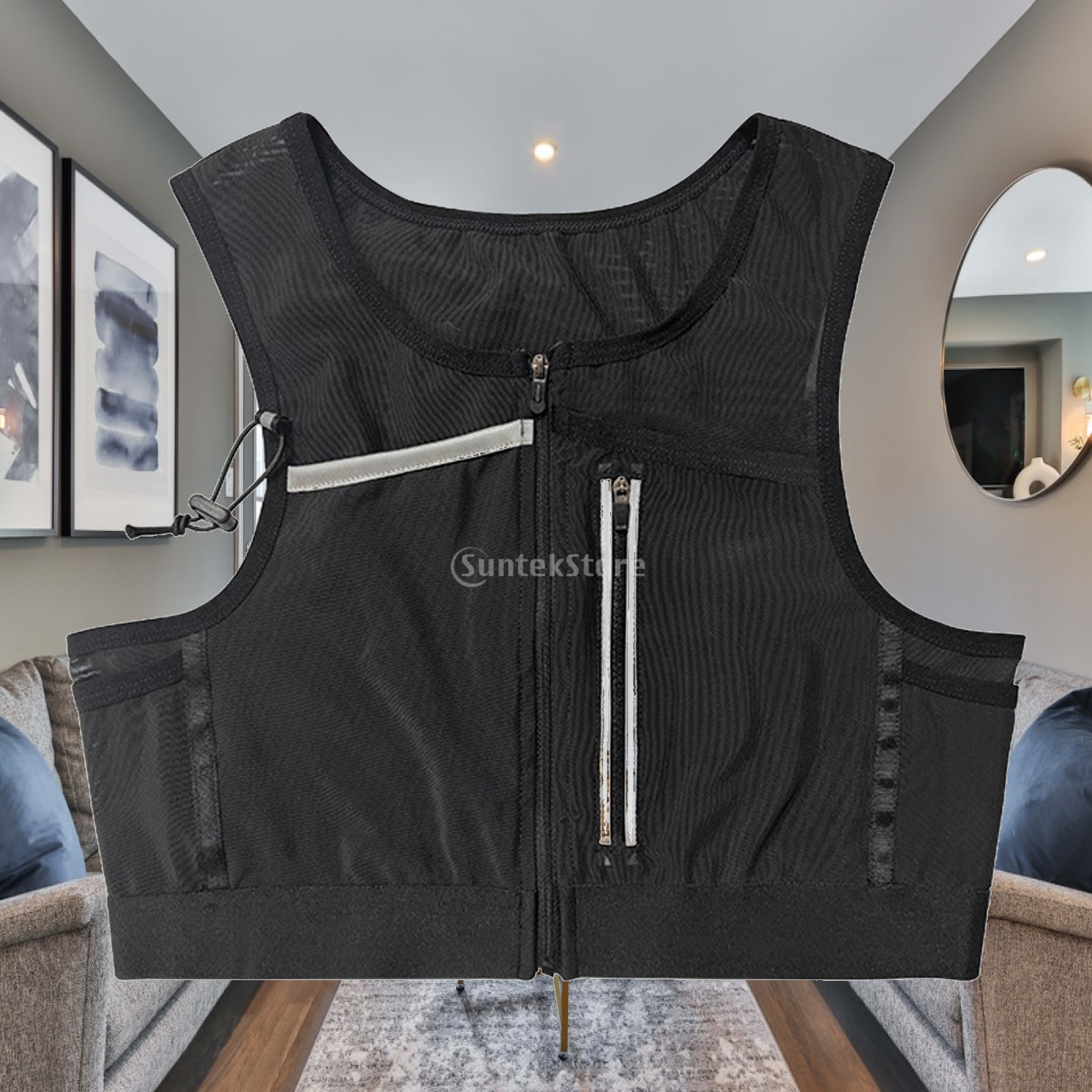 Running Vest Bag Chest Pack Re - Reflective Vest Cycling ulasan dan harga