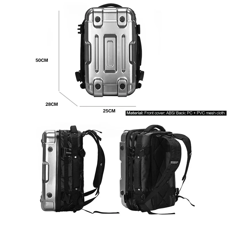 Men Women Hard Shell Water Rep - Cycling Commuter Backpack Laptop ulasan dan harga