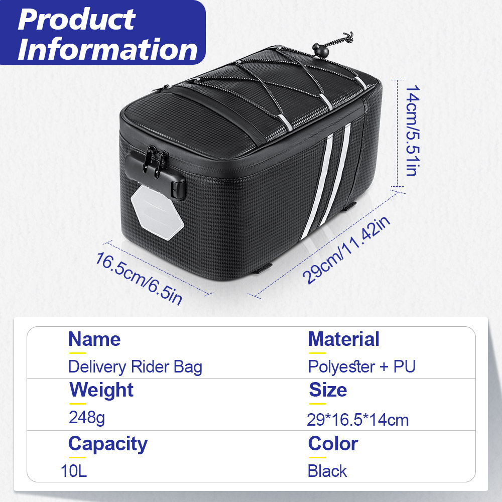 Password Lock Bicycle Rear Sea - Panniers Waterproof Rear ulasan dan harga