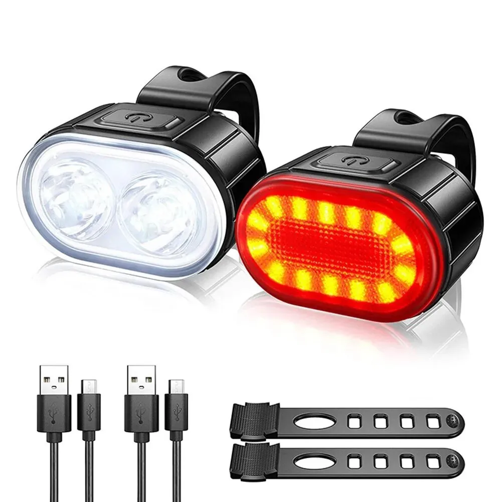 Front Rear Bike Lights Recharg - Bike Light Front Rear ulasan dan harga