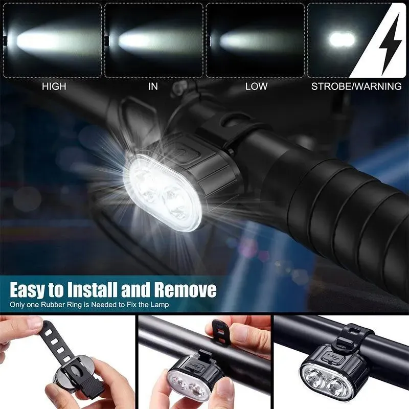 Front Rear Bike Lights Recharg - Bike Light Front Rear ulasan dan harga