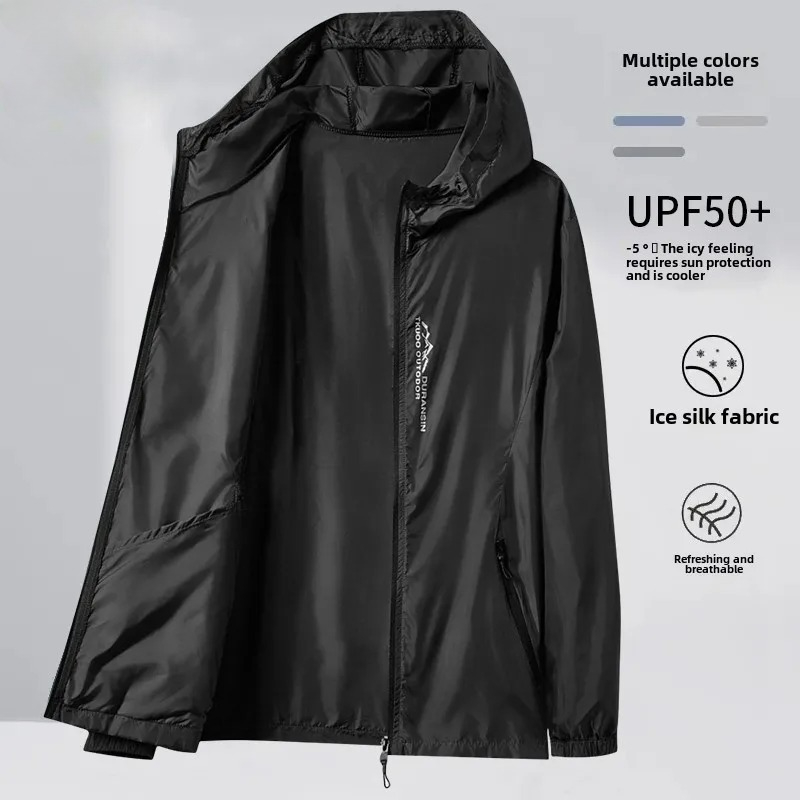 Summer Men's Sunscreen Jacket  - Cycling Commute Jacket ulasan dan harga