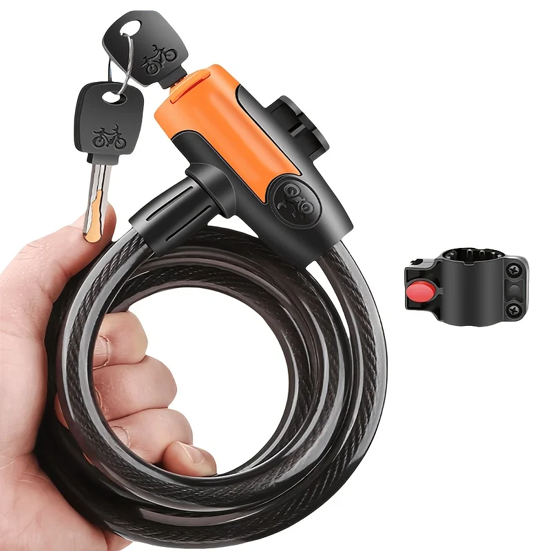 1SET Anti-Cut PVC Coated Keyed - Cable Lock Flexible ulasan dan harga