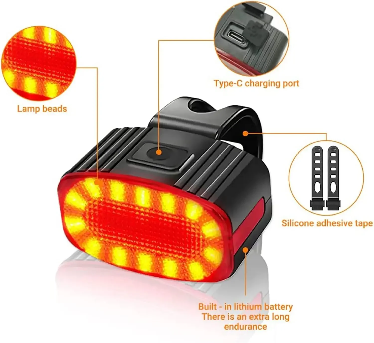 Cycling Bicycle Front Rear Lig - Bike Light Front Rear ulasan dan harga