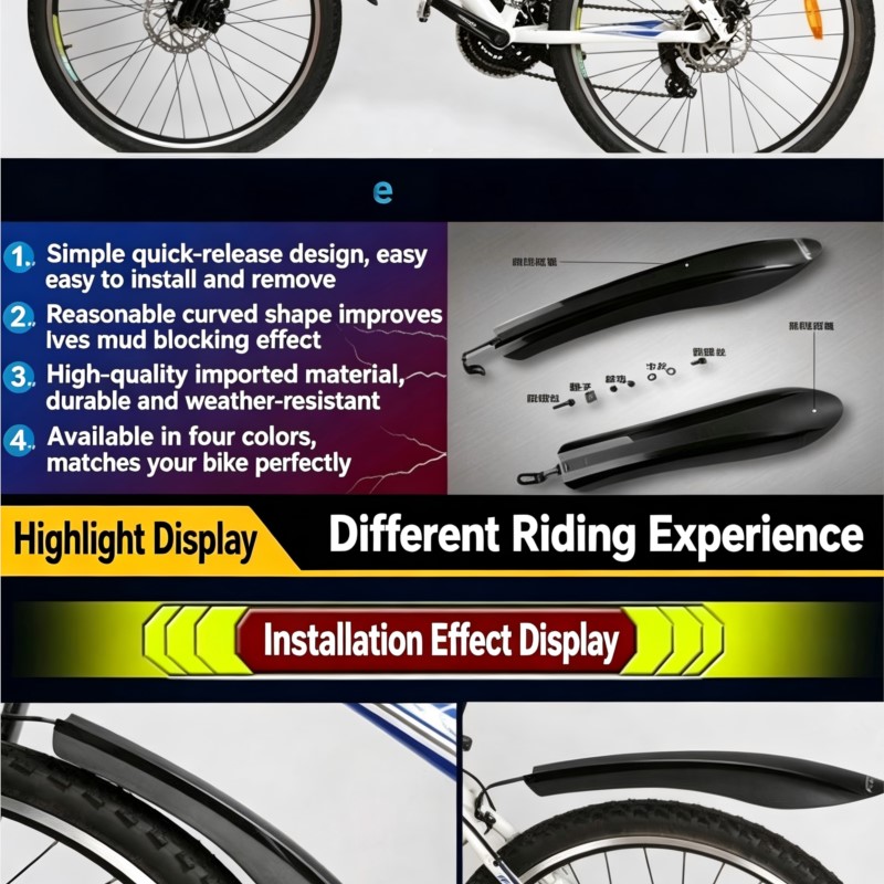 Universal Quick Release Bike F - Fender Mudguard Set ulasan dan harga