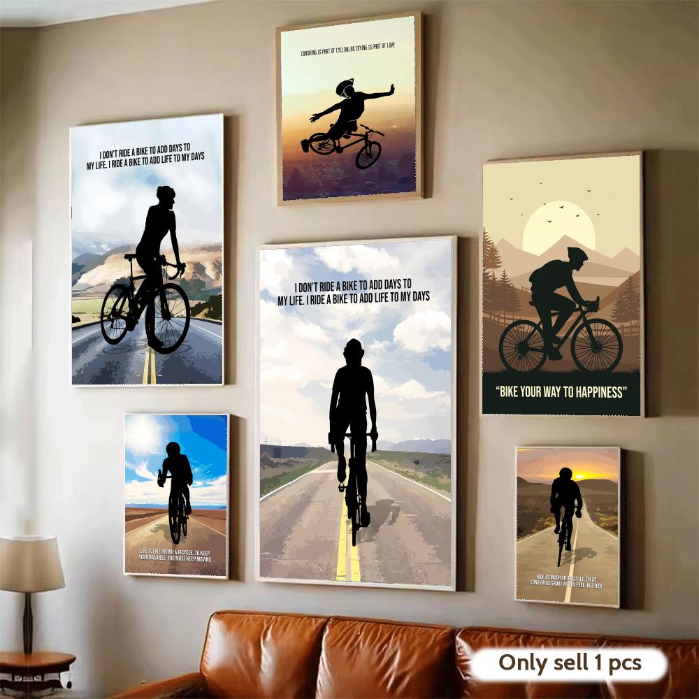Cycling Motivation Quote Art P - Cycling Quote ulasan dan harga