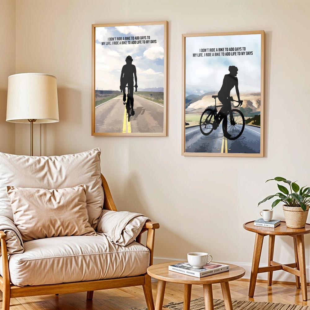 Cycling Motivation Quote Art P - Cycling Quote ulasan dan harga