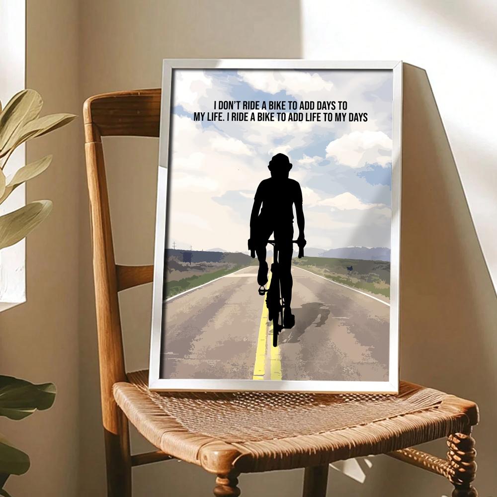 Cycling Motivation Quote Art P - Cycling Quote ulasan dan harga