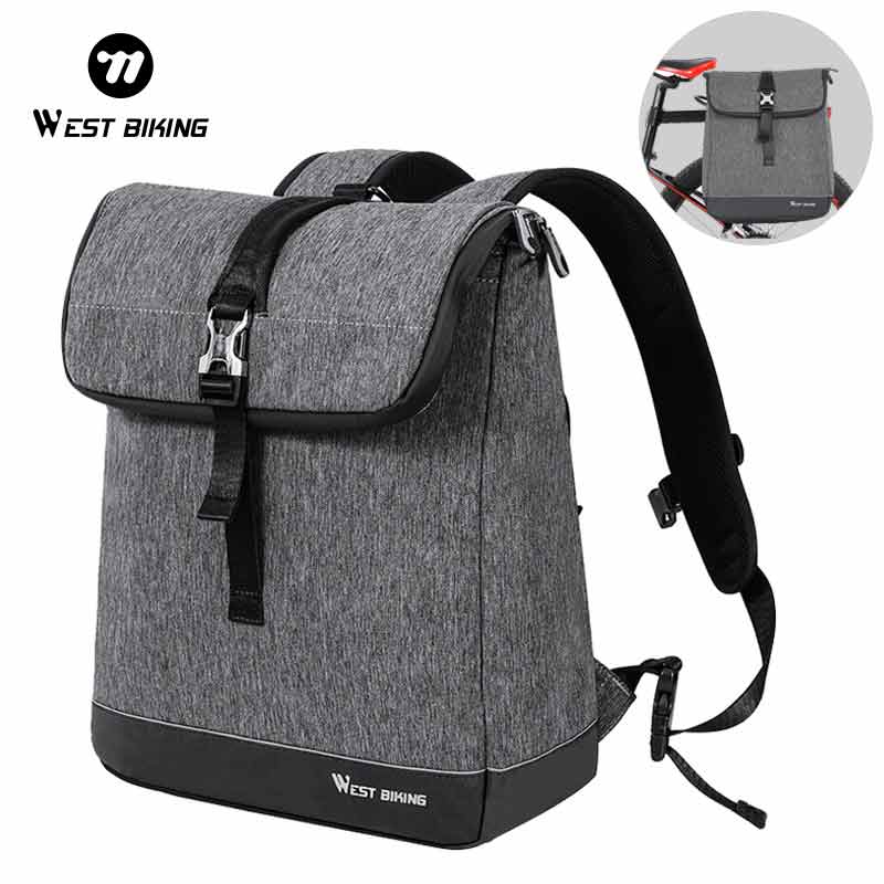 WEST BIKING Flap Roll Top Cycl - Cycling Commuter Backpack Laptop ulasan dan harga