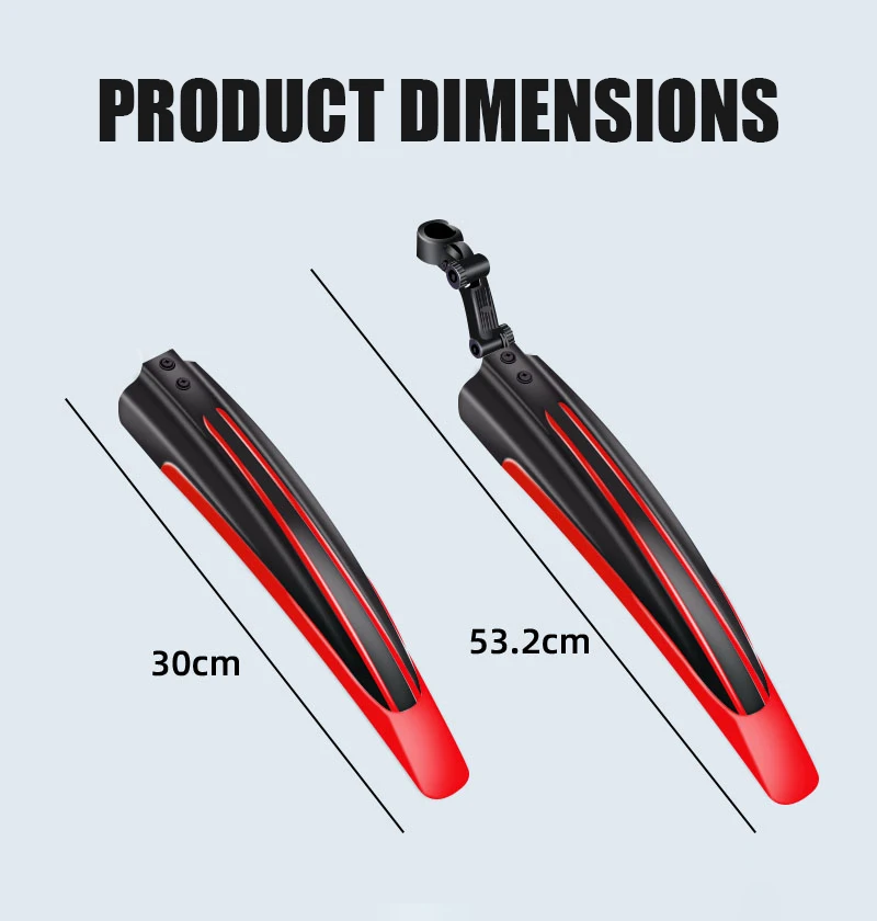 2pcs Bicycle Fenders Splash Fe - Fender Mudguard Set ulasan dan harga